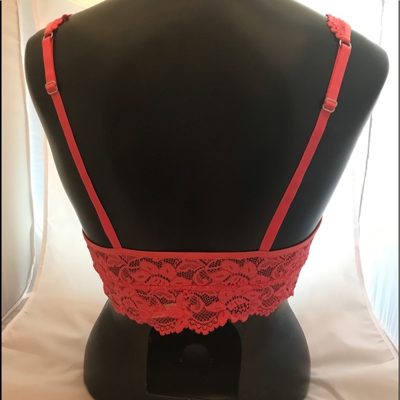 Undie Couture bralette, coral Medium NIP - Picture 2 of 3